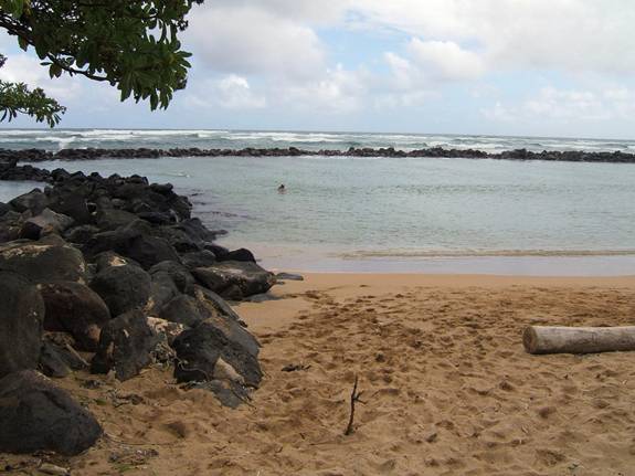 Lydgate Beach in Kauai