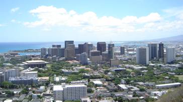 The city of Honolulu, Hawaii