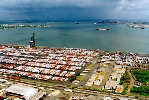  Cargo containers at the Port of San Juan