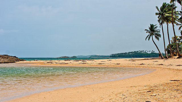 A beach in Vega Baja, Puerto Rico