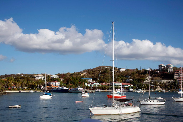 Looking back at St. John, USVI