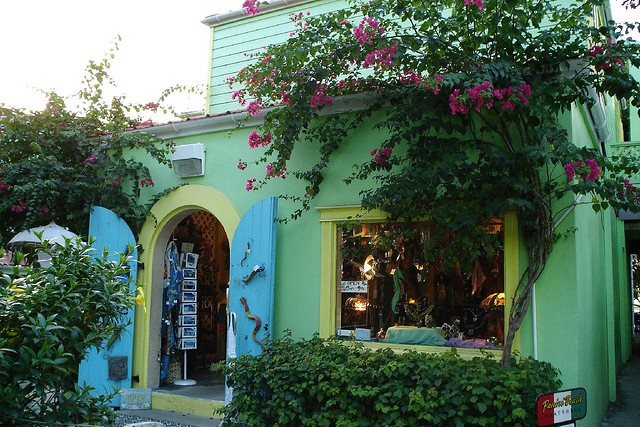 One of the colorful shops on St. John, USVI