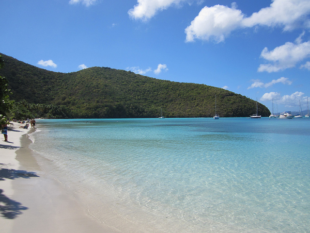 Maho Bay and Beach on St John, US Virgin Islands 