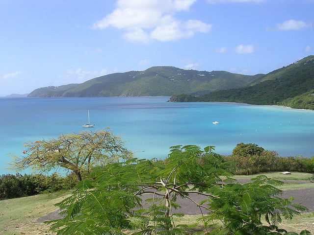 A view of Magens Bay in St. Thomas, US Virgin Islands