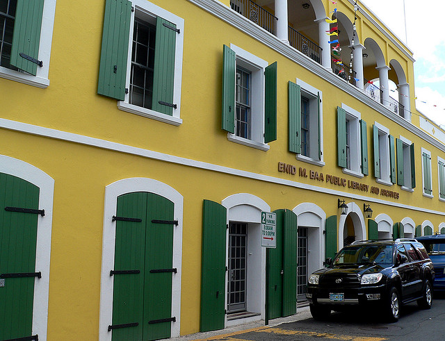 Enid M. Baa Public Library & Archives in Charlotte Amalie, St. Thomas, US Virgin Islands 