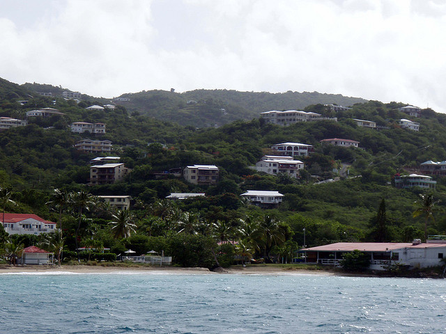 Hillside homes in St. Thomas, US Virgin Islands