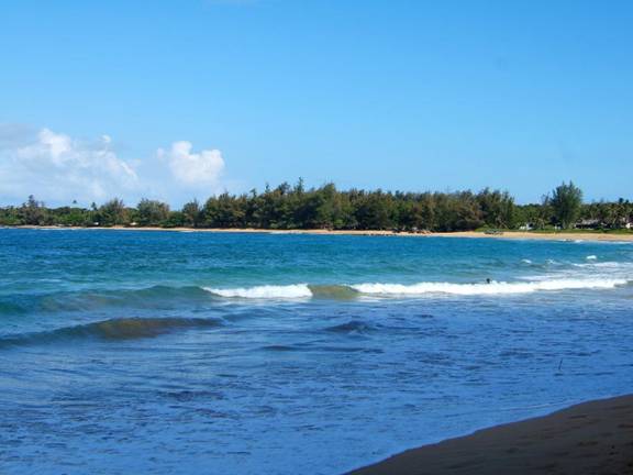 Anahola Beach in Kauai