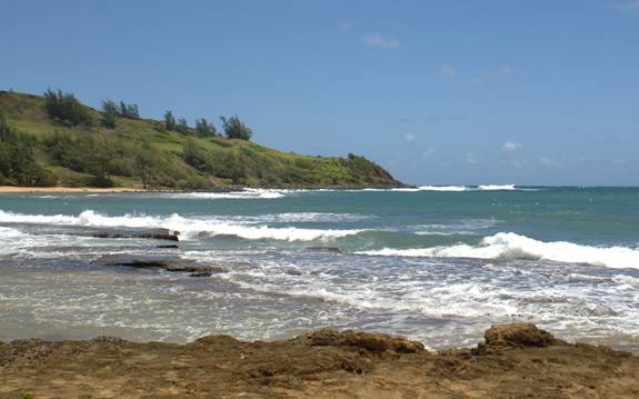 Moloaa Bay Beach in Kauai