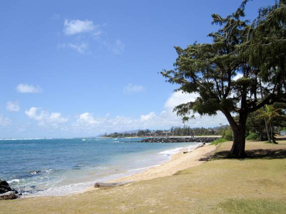 Kapaa Beach in Kauai
