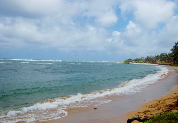 Kapaa Beach in Kauai